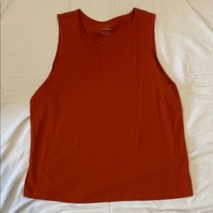 CJ Banks Women's Crew Neck Tank Top - Burnt Orange
